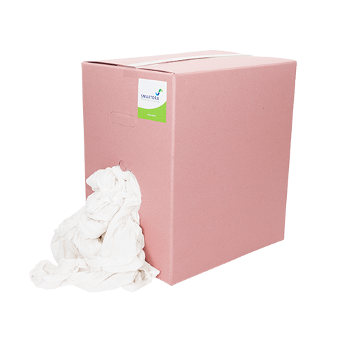 Premium White Terry Hosiery - Pink Box 10kg